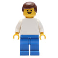 fig-006426 – Soccer Player White Torso, Blue Legs, Brown Hair, Mustache