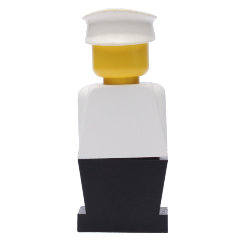 fig-006456 – LEGOLAND White Torso, Black Legs, White Hat