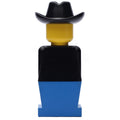 fig-006460 – LEGOLAND Black Torso, Blue Legs, Black Cowboy Hat