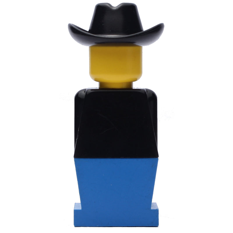 fig-006460 – LEGOLAND Black Torso, Blue Legs, Black Cowboy Hat