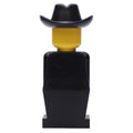 fig-006461 – LEGOLAND Black Torso, Black Legs, Black Cowboy Hat