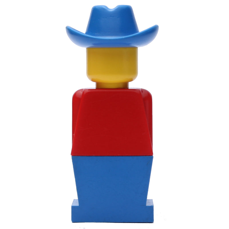 fig-006465 – LEGOLAND Red Torso, Blue Legs, Blue Cowboy Hat