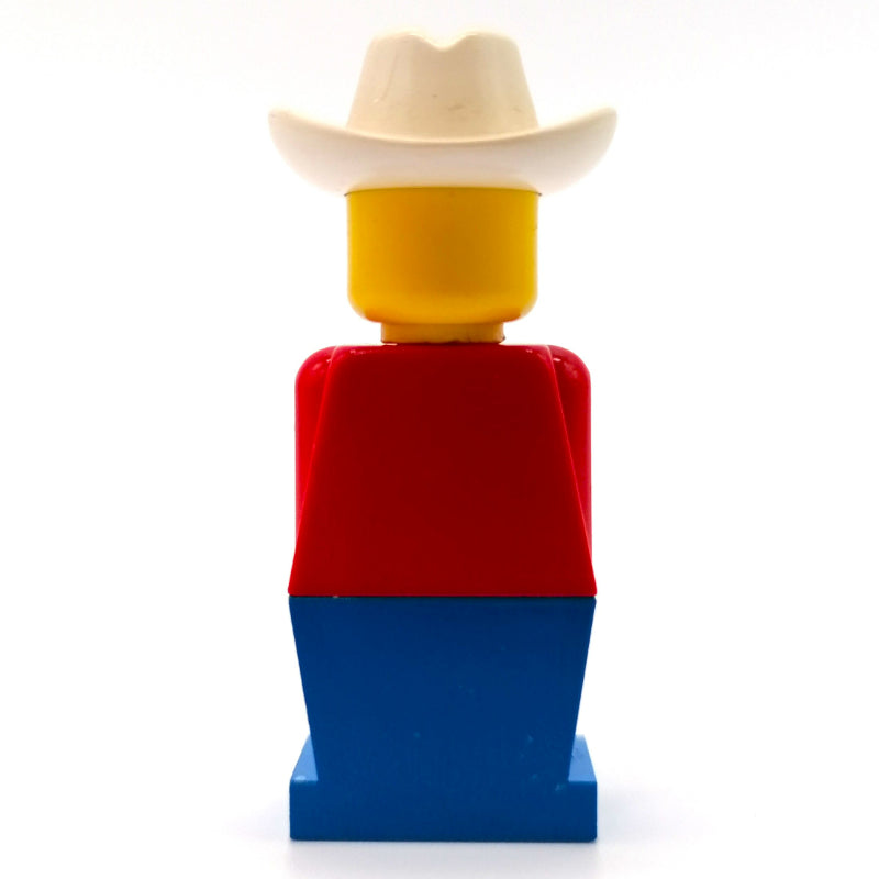 fig-006466 – LEGOLAND Red Torso, Blue Legs, White Cowboy Hat