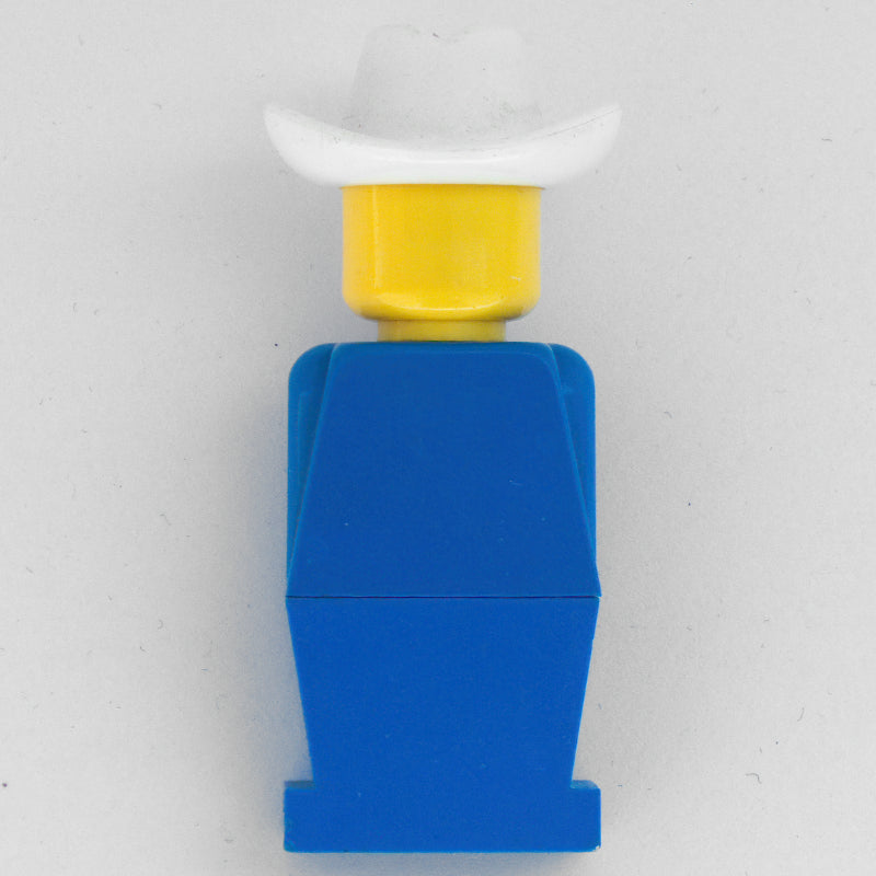 fig-006469 – LEGOLAND Blue Torso, Blue Legs, White Cowboy Hat