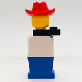 fig-006472 – LEGOLAND White Torso, Blue Legs, Red Cowboy Hat, Black Scarf