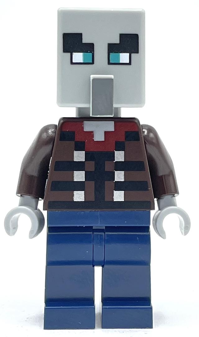 fig-006545 – Illager, Vindicator, Dark Blue Legs, Wide Eyes