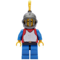 fig-006564 – Knight (Breastplate on Red) - Blue Legs, Yellow Plume, Plastic Cape