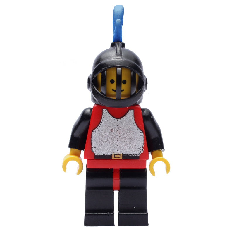 fig-006569 – Knight (Breastplate on Red) - Black Legs, Blue Plume