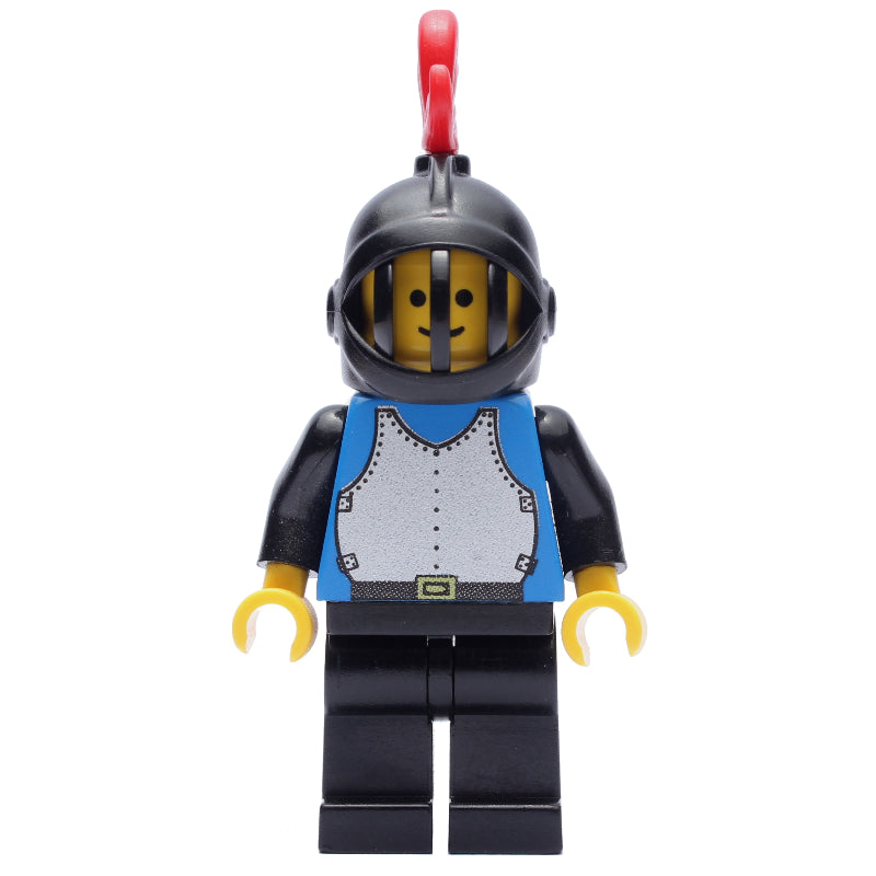 fig-006577 – Knight (Breastplate on Blue) - Black Legs, Black Helmet, Red Plume