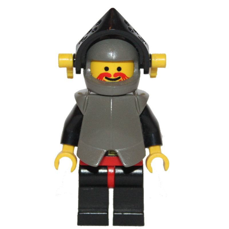 fig-006590 – Knight (Breastplate on Black) - Black Legs, Armor, Yellow Dragon Plume