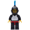 fig-006591 – Knight (Breastplate on Black) - Black Legs, Black Helmet, Blue Plume
