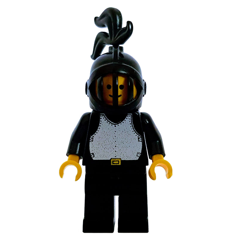 fig-006594 – Knight (Breastplate on Black) - Black Legs, Black Helmet, Black Plume