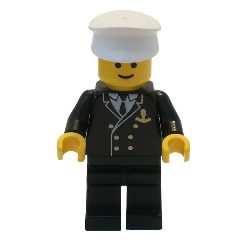 fig-006709 – Boat Admiral, Black Suit with Gold Anchor (3626b Head)