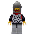 fig-006721 – Knight (Scale Mail on Red) - Black Arms, Light Gray Legs, Dark Gray Chin-Guard