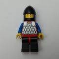 fig-006723 – Knight (Scale Mail on Red) - Blue Arms, Black Legs, Black Chin-Guard