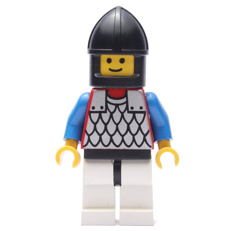 fig-006729 – Knight (Scale Mail on Red) - Black Arms, White Legs