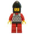 fig-006732 – Knight (Scale Mail on Red) - Red Arms, Red Legs, Black Chin-Guard