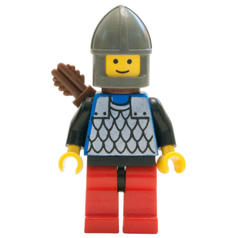 fig-006737 – Archer (Scale Mail on Blue) - Black Arms, Red Legs