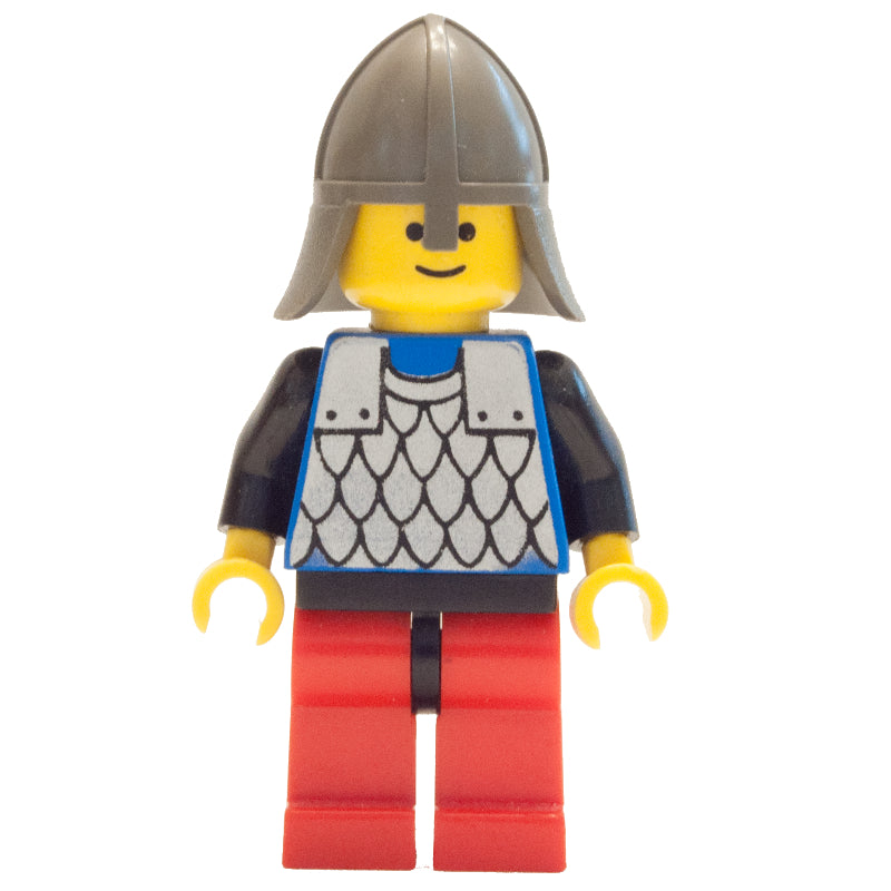 fig-006739 – Knight (Scale Mail on Blue) - Black Arms, Red Legs