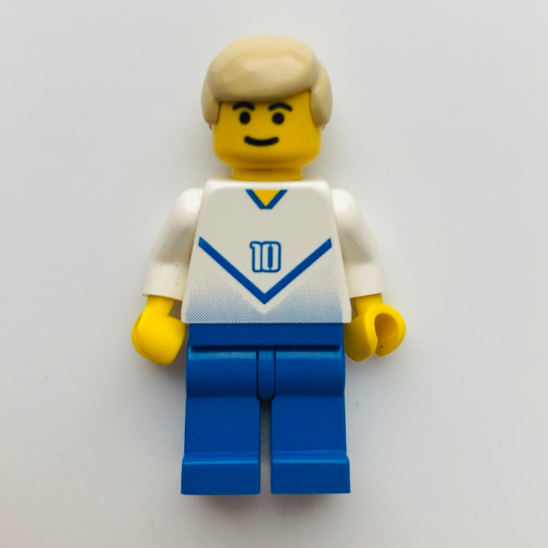 fig-006771 – Soccer Player White Torso, Blue Legs #10