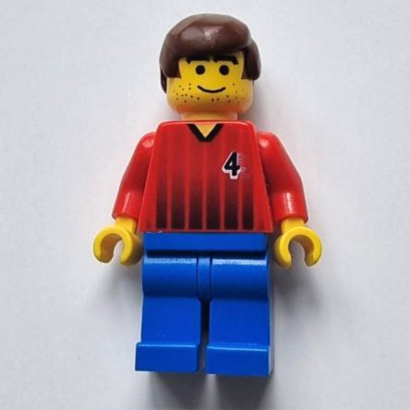 fig-006779 – Soccer Player Red Torso, Blue Legs, #4
