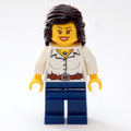 fig-006803 – Female, White Blouse, Dark Blue Legs, Black Hair