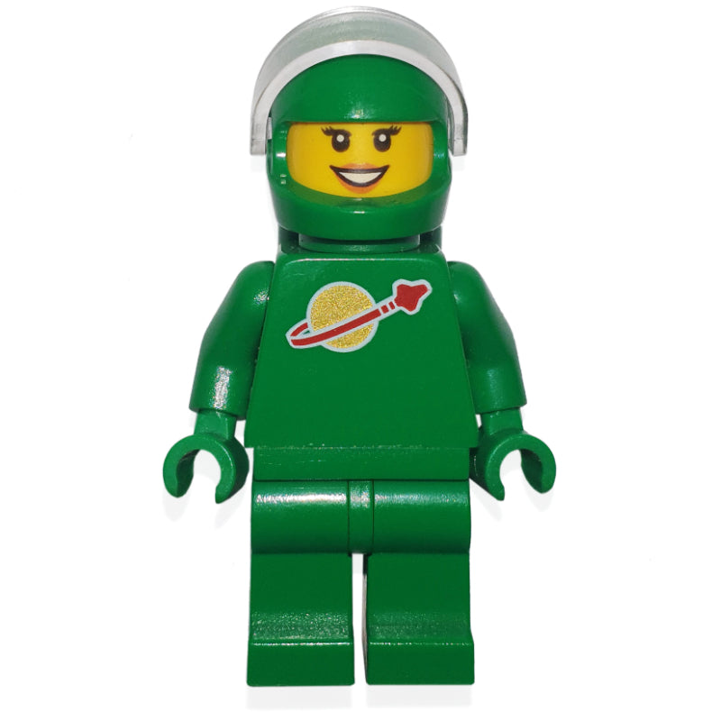 fig-006840 – Classic Spacewoman, Green, Helmet and Visor (Yve)
