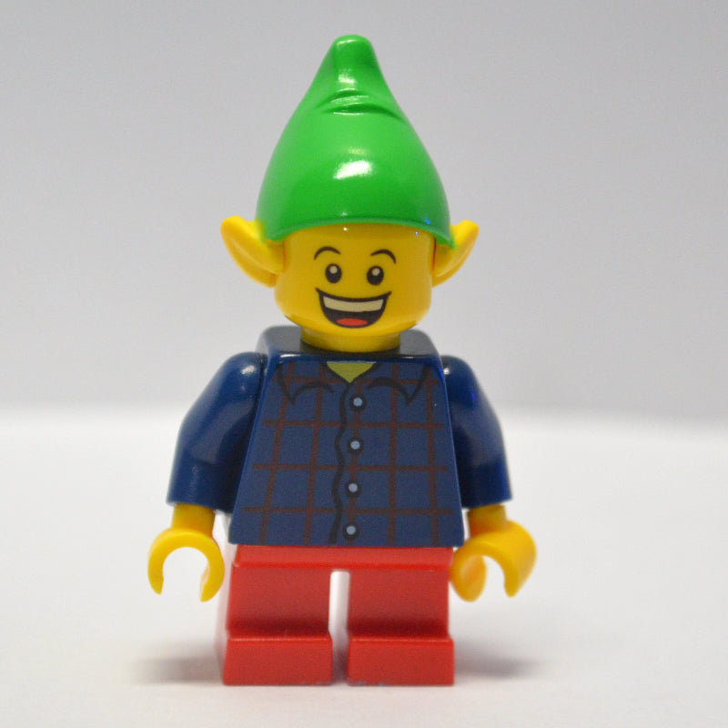 fig-006849 – Elf, Dark Blue Plaid Button Shirt
