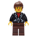 fig-006894 – Woman - Black Jacket, Brown Legs