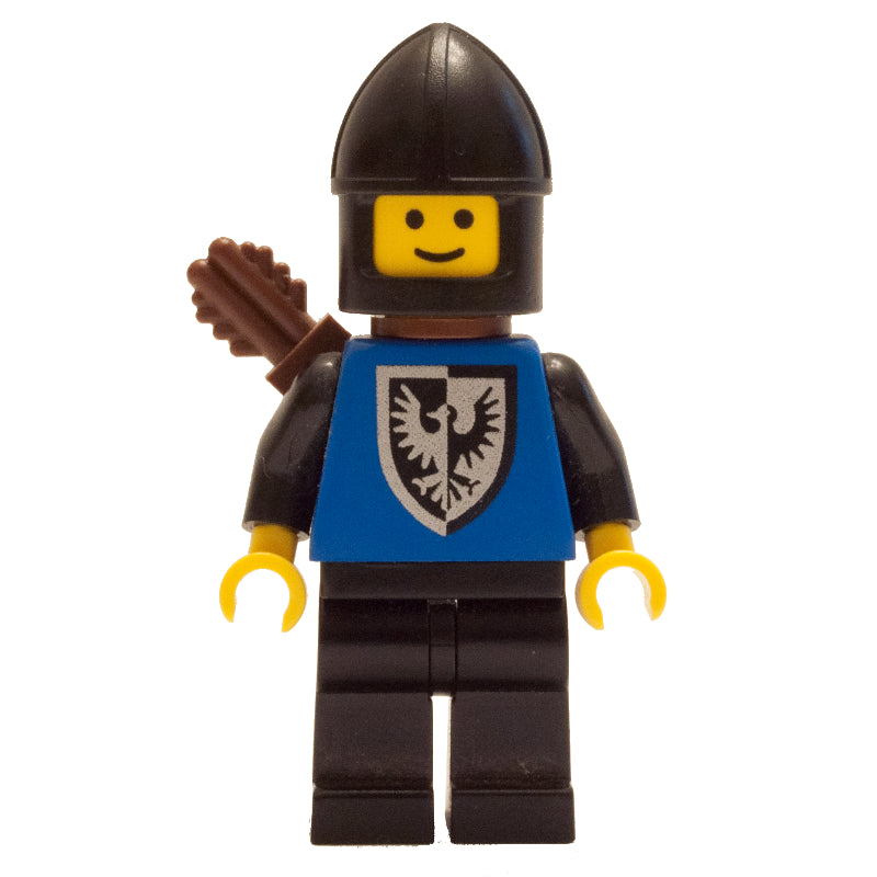 fig-006897 – Archer (Black Falcon) - Black Legs, Black Hips, Rounded Shield, Chin-Guard