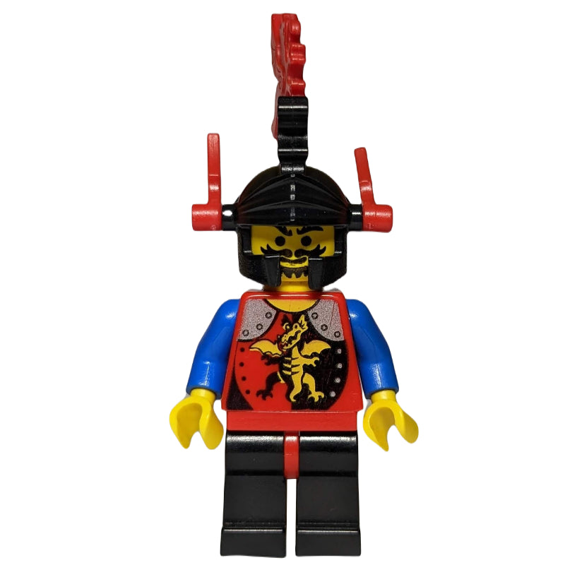 fig-006903 – Knight (Dragon Knights) - Black Legs, Red Hips, Red Plumes