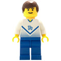 fig-006943 – Soccer Player White Torso, Blue Legs, #14