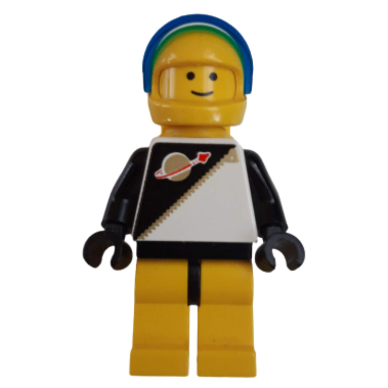 fig-006948 – Futuron Spaceman, Black and Yellow with Airtanks and Dark Blue Visor