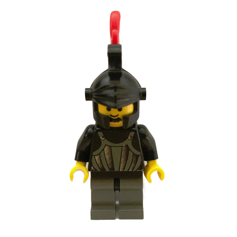 fig-007112 – Knight (Fright Knights) - Black Helmet, Red Triple-Plume