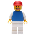 fig-007120 – Man - Blue Torso, White Arms, White Legs, Red Cap