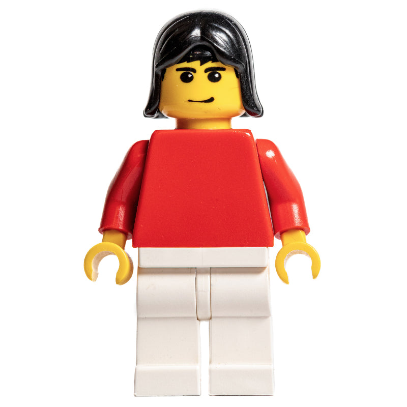 fig-007122 – Soccer Player Red Plain Torso, White Legs 1