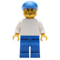 fig-007161 – Man - White Torso, Blue Legs, Blue Cap