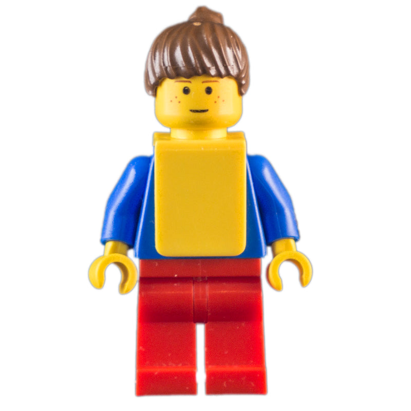fig-007180 – Soccer Player Blue Torso, Red Legs, Yellow Vest, Female 4