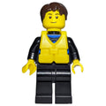 fig-007255 – Man, Black Wetsuit, Yellow Life Vest