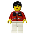 fig-007333 – Woman, Red Jacket, White Legs, Black Hair (3626bpr0892 Head)