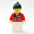 fig-007334 – Woman, Red Jacket, White Legs, Black Hair (3626bpr0043 Head)