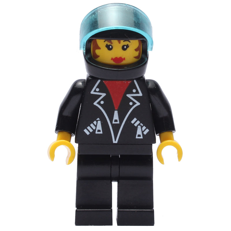 fig-007350 – Black Jacket, Black Legs, Black Helmet, Female