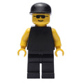 fig-007352 – Black Torso, Yellow Arms, Black Legs, Black Cap