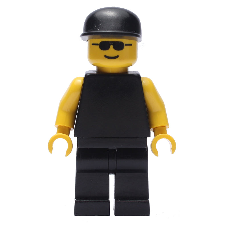 fig-007352 – Black Torso, Yellow Arms, Black Legs, Black Cap
