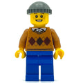fig-007360 – Man, Argyle Sweater, Blue Legs, Hat