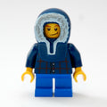 fig-007370 – Boy, Plaid Shirt, Short Blue Legs, Dark Blue Hood