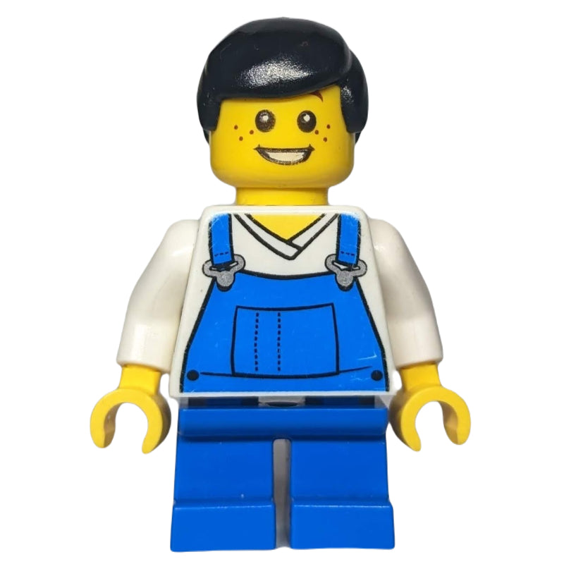 fig-007378 – Boy, Blue Overalls, Short Blue Legs
