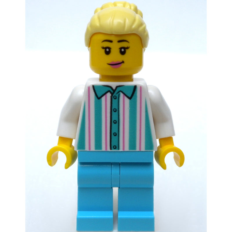 fig-007414 – Fairground Worker, Woman, Bright Light Yellow Hair