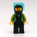 fig-007420 – Diver, Man, Black and Lime Wetsuit, Black Helmet and Mask