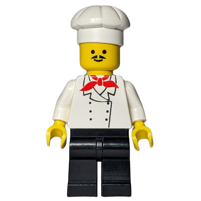 fig-007424 – Chef, Red Neckerchief, Black Legs, Moustache
